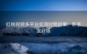 红桃视频多平台实测对照结果：新手友好版
