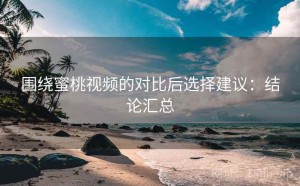 围绕蜜桃视频的对比后选择建议：结论汇总