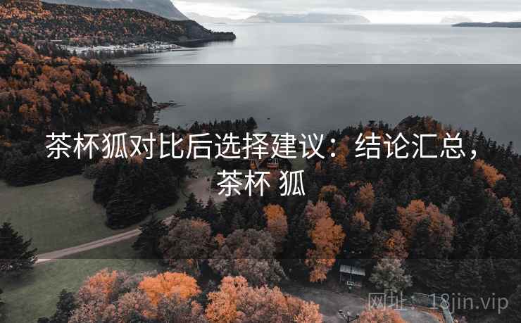 茶杯狐对比后选择建议：结论汇总，茶杯 狐