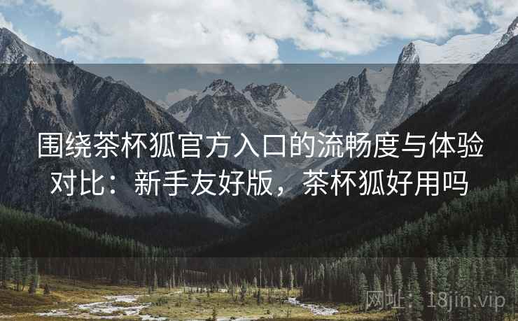 围绕茶杯狐官方入口的流畅度与体验对比：新手友好版，茶杯狐好用吗