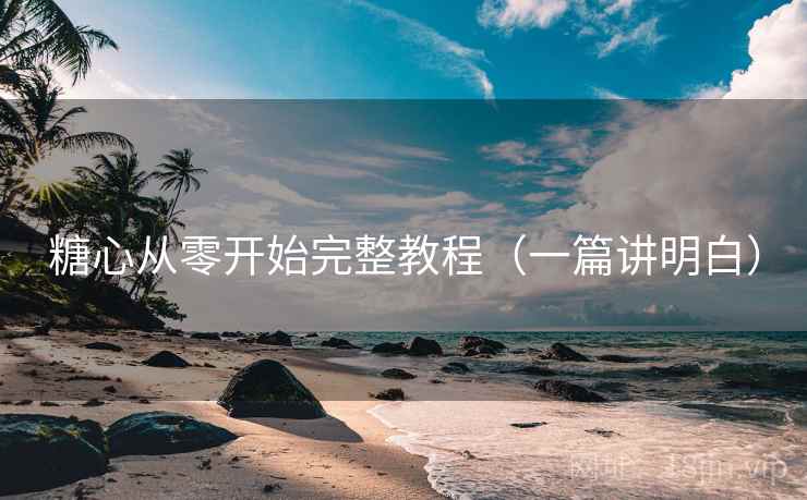糖心从零开始完整教程（一篇讲明白）